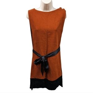 S. Eisenberg California Vintage Tabard Style Wool Dress Sz OS